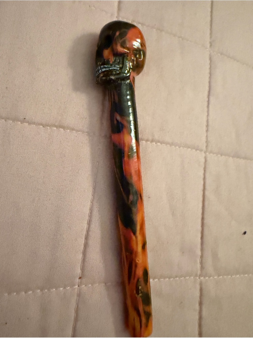 Skull Handle Flame Pattern pen